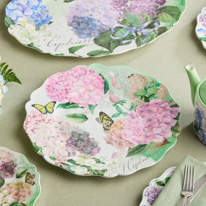 Garden Path Melamine Round Platter 14in for wholesale by Certified International