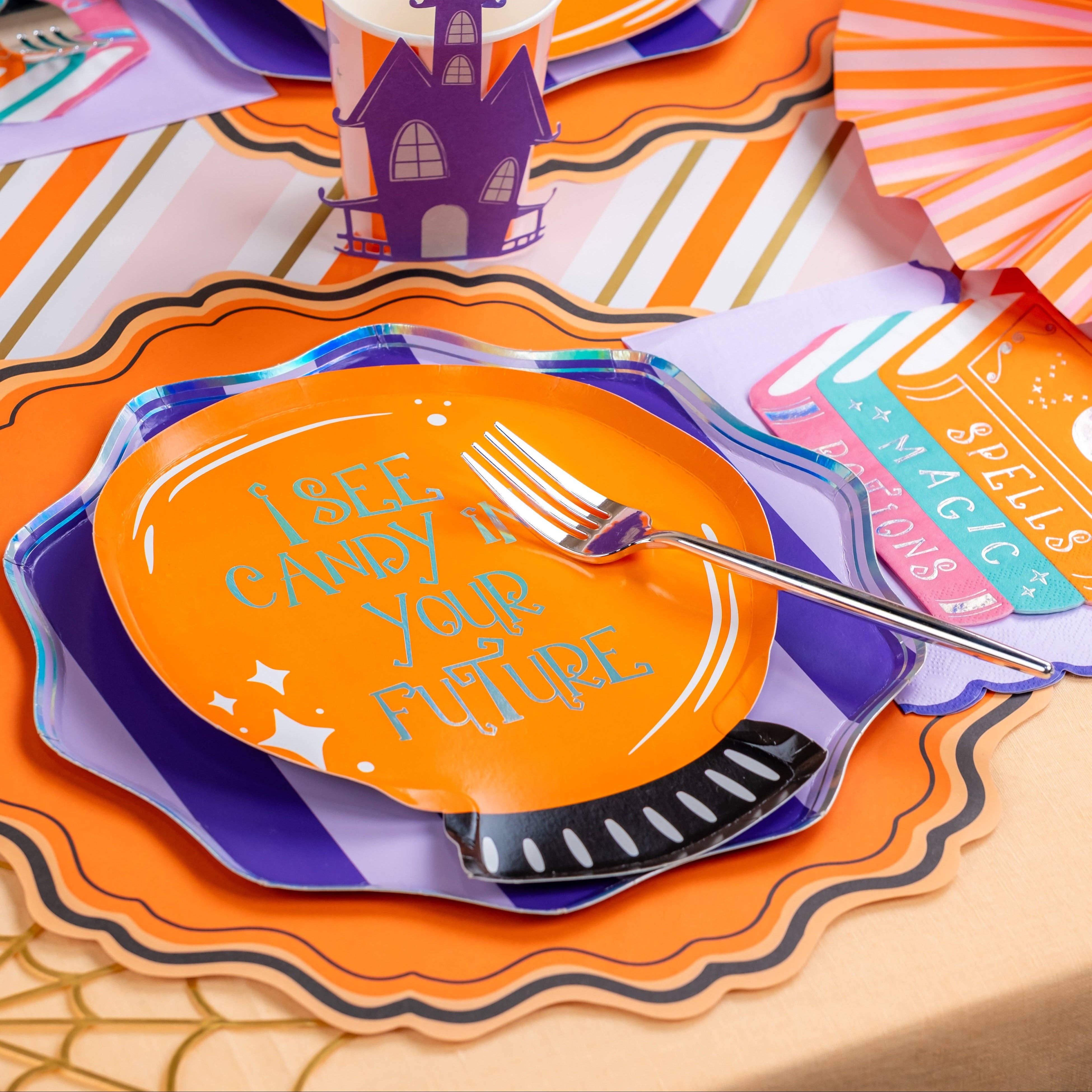 Gatherings by Curated Paperie - Wholesale Disposable Placemat - MCL25-PL27- Halloween Fancy Paper Placemats2