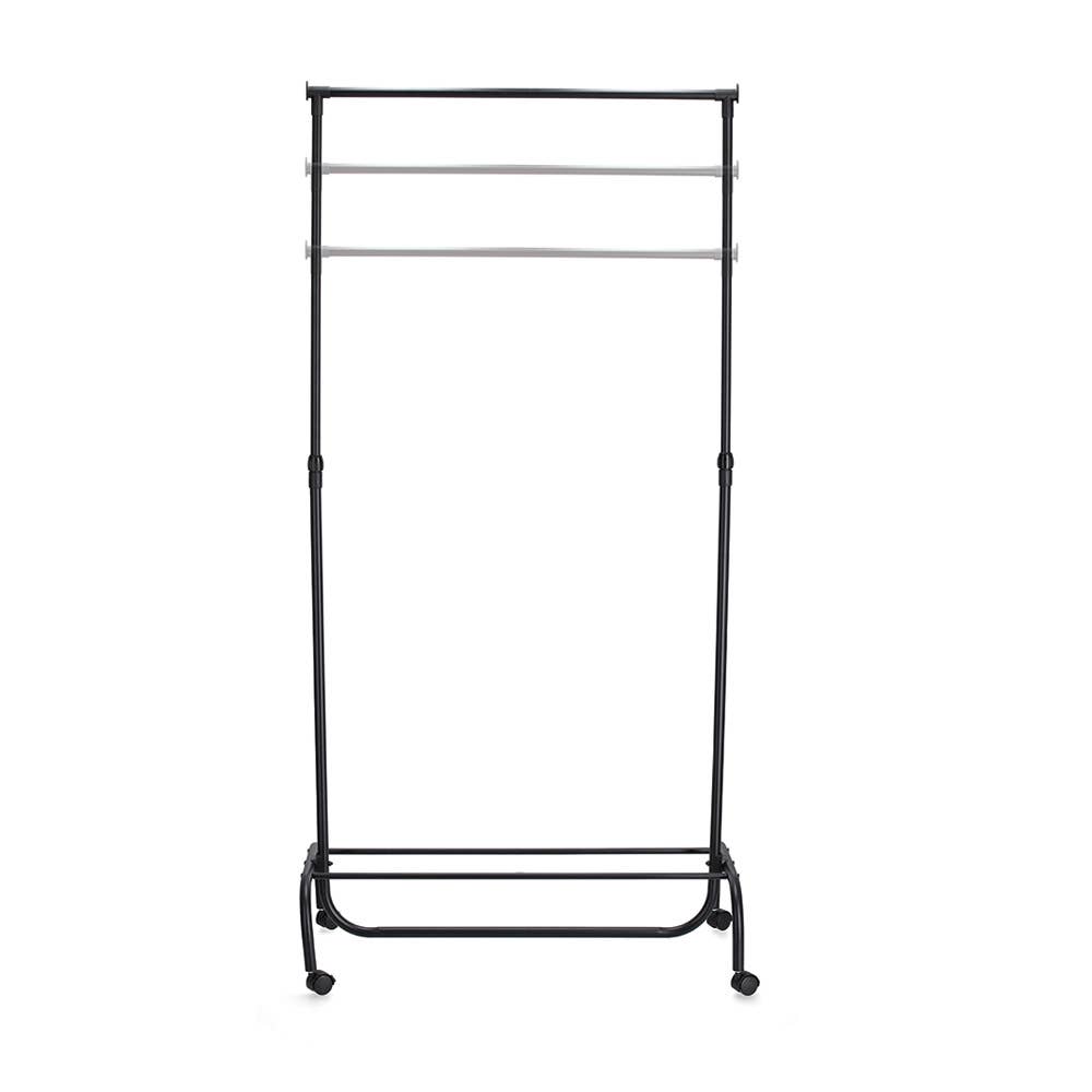 black Garment rack, metal/plastic for wholesale on Faire3