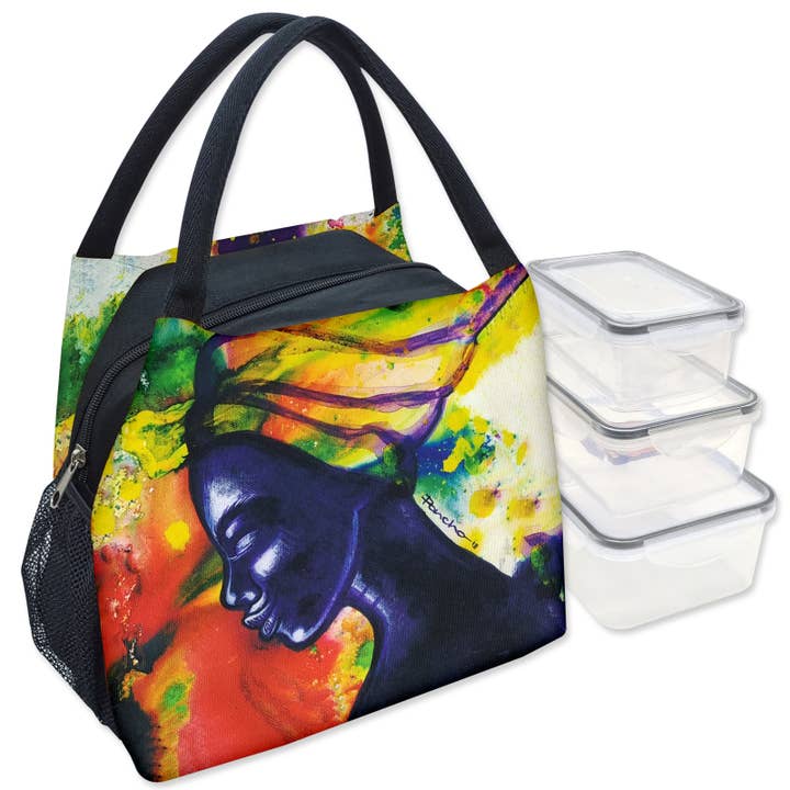 Lunch Bag & Container Her Rainbow Halo II for wholesale by Shades of Color, LLC