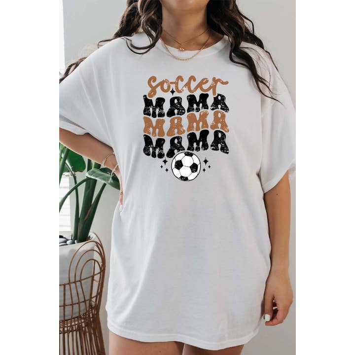 Fodbold Mama Grafisk Tee for engroshandel hos Jaylanie
