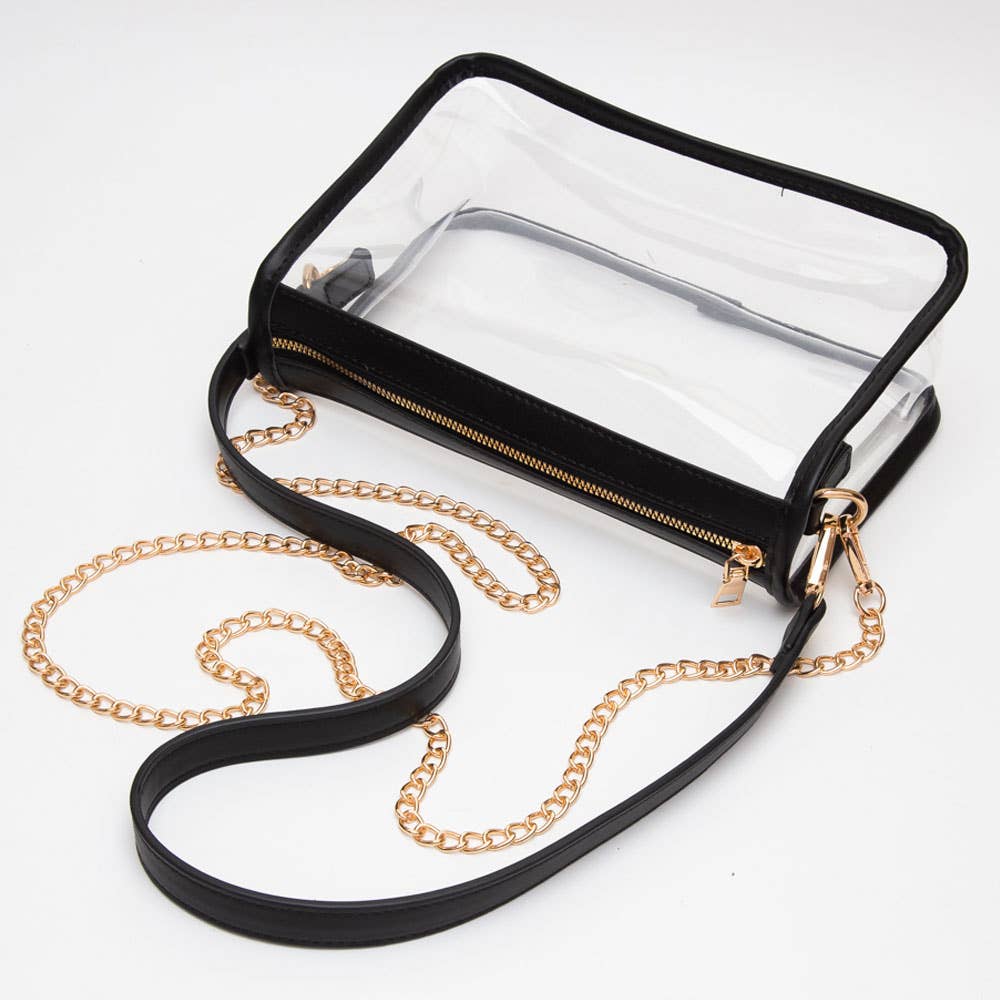 Sensibling Corp. - Wholesale Crossbody Bag - Women's - Clear Rectangle Crossbody Bag10