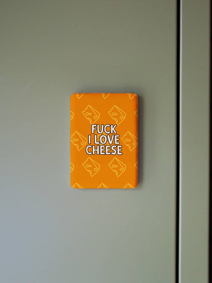 Fuck I Love Cheese | Ceramic Magnet for wholesale by Wisdom and Wonder Designs