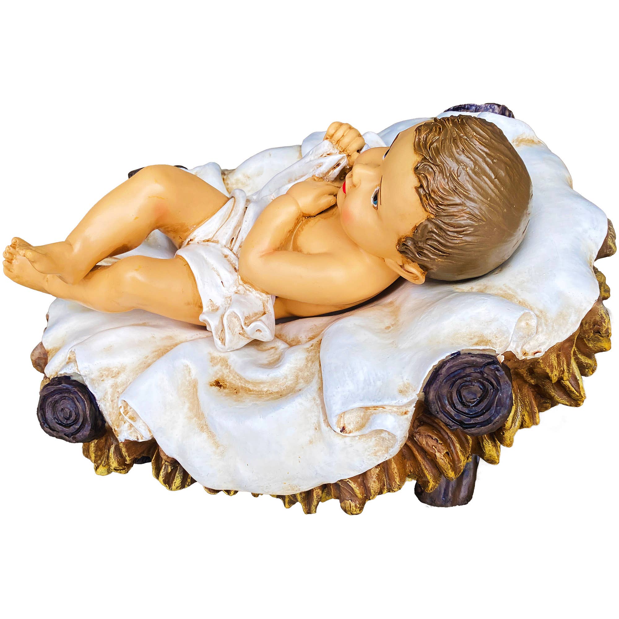 Santa’s Workshop Inc. - Wholesale Nativity Scene Decor - 12 Piece Outdoor Nativity Set with Solid Wood Creche11