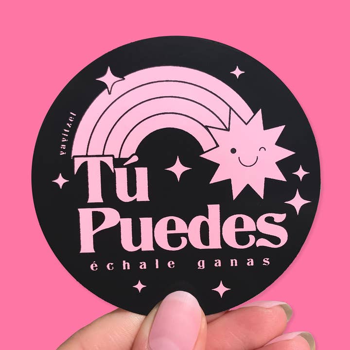 YayItzel - Wholesale Sticker - Tu Puedes (Pink) Sticker0