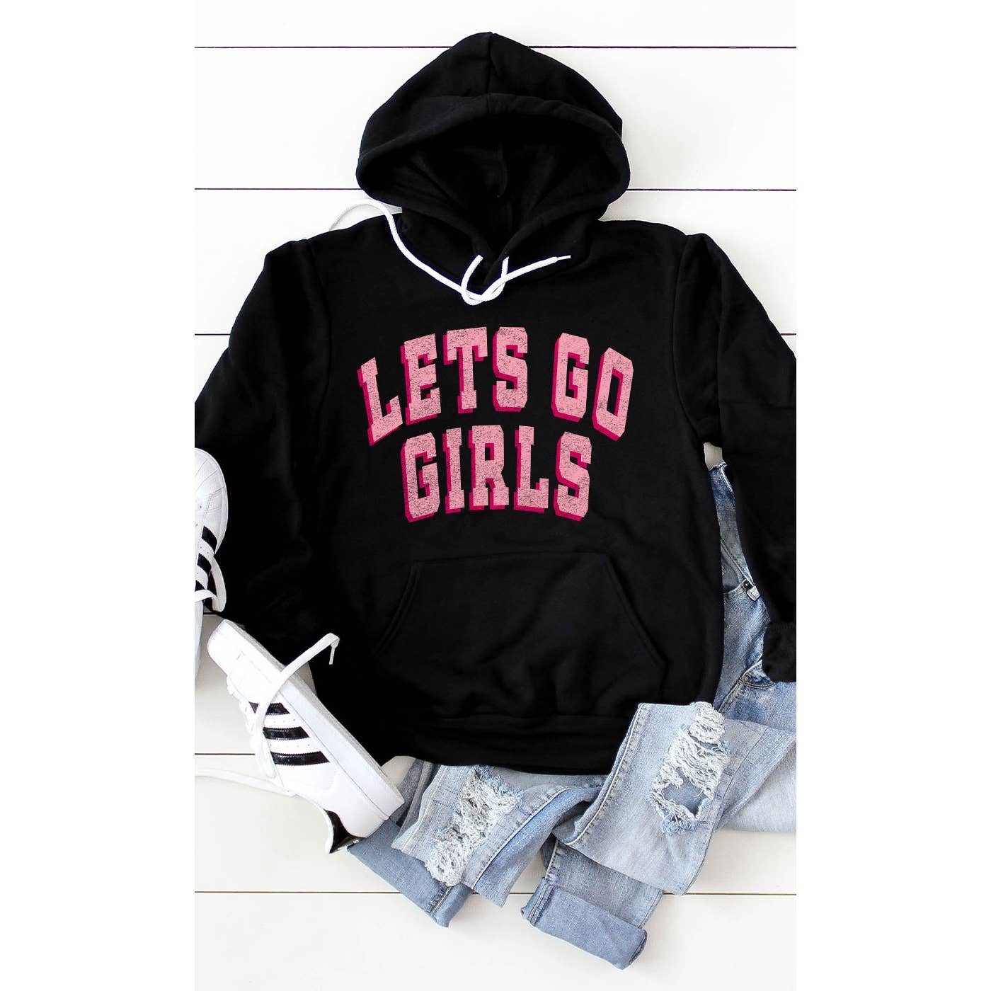 Kissed Apparel – wholesale Hoodie – Women's – Retro, Lets Go Girls, Western Country Music, Graphic Hoodie1