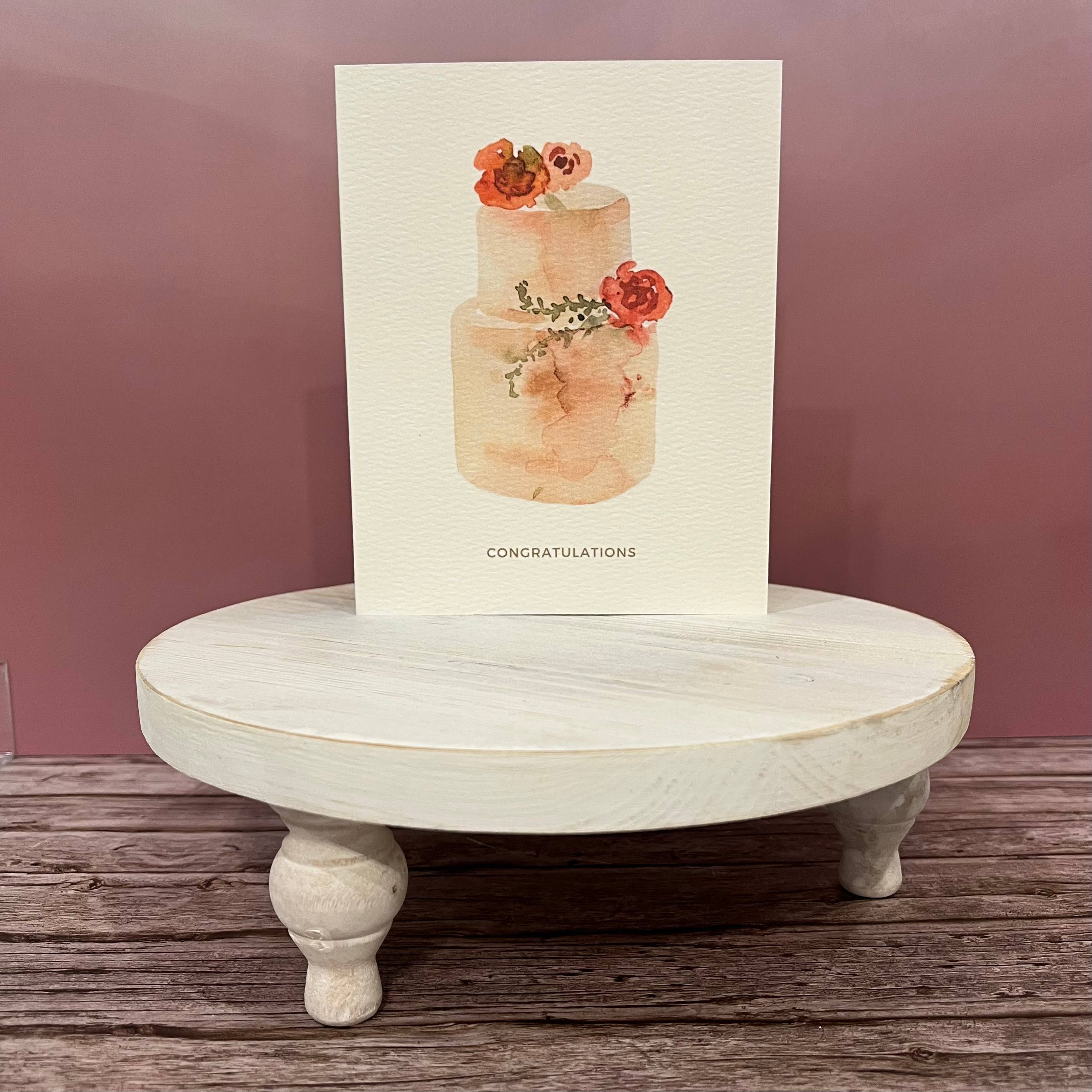 Paper Kuts - Wholesale Wedding Card - Congratulations Peach Wedding Card - Includes Kraft Envelope2