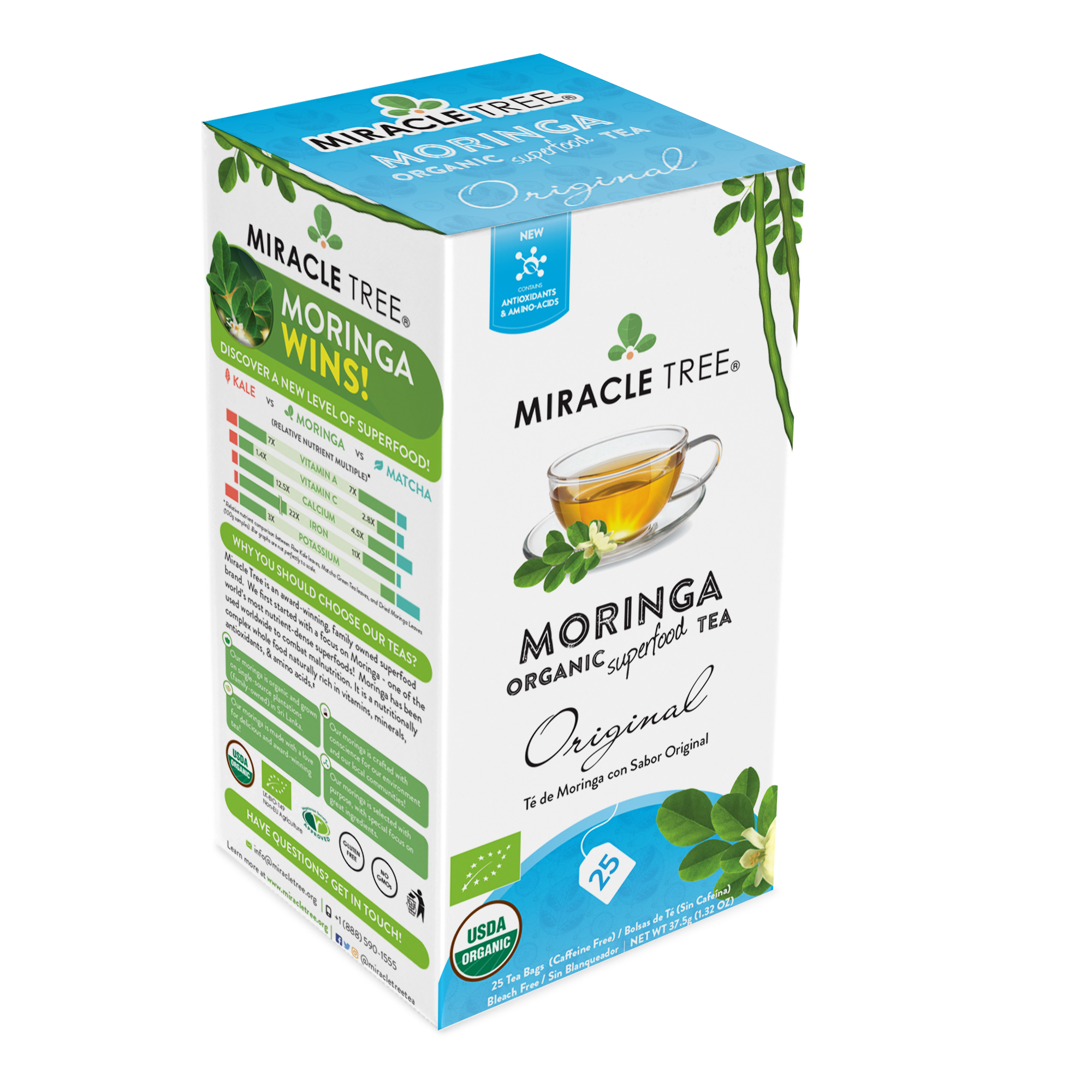 Miracle Tree - Wholesale Health/Detox Tea - Organic Moringa Tea: Original2