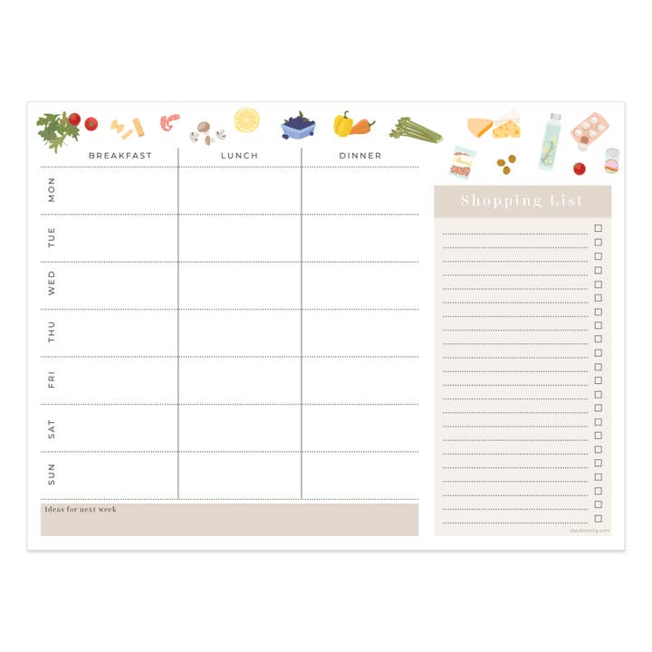 TF Publishing - Paper Goods - Wholesale Planner - Everyday Essentials Meals & Grocery Planning Pad1
