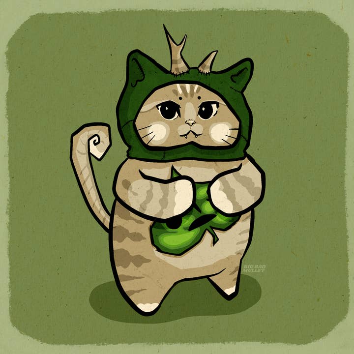 Korok Cat Art Print for wholesale by Big Bad Mullet