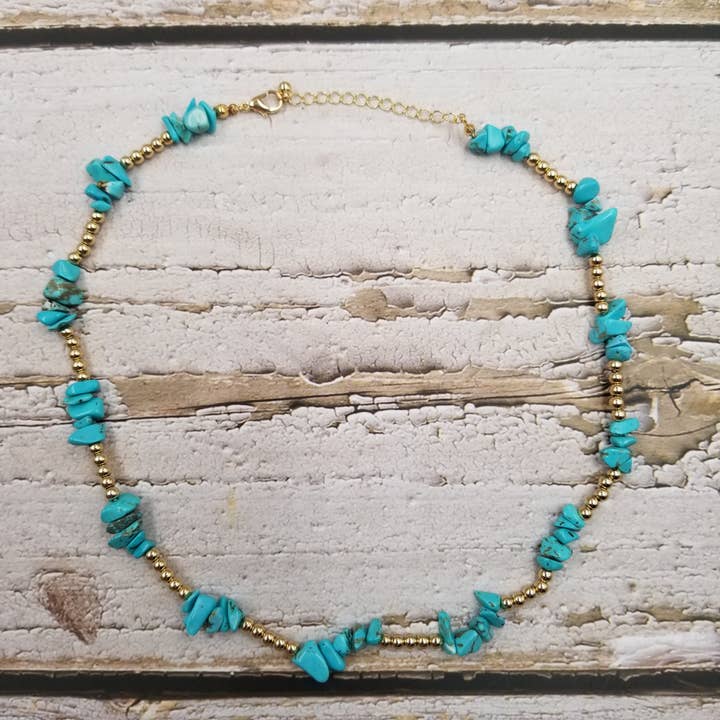 Treasure Wholesale – wholesale Beaded/pearl necklace – Natural Stones Simple Designer Necklace