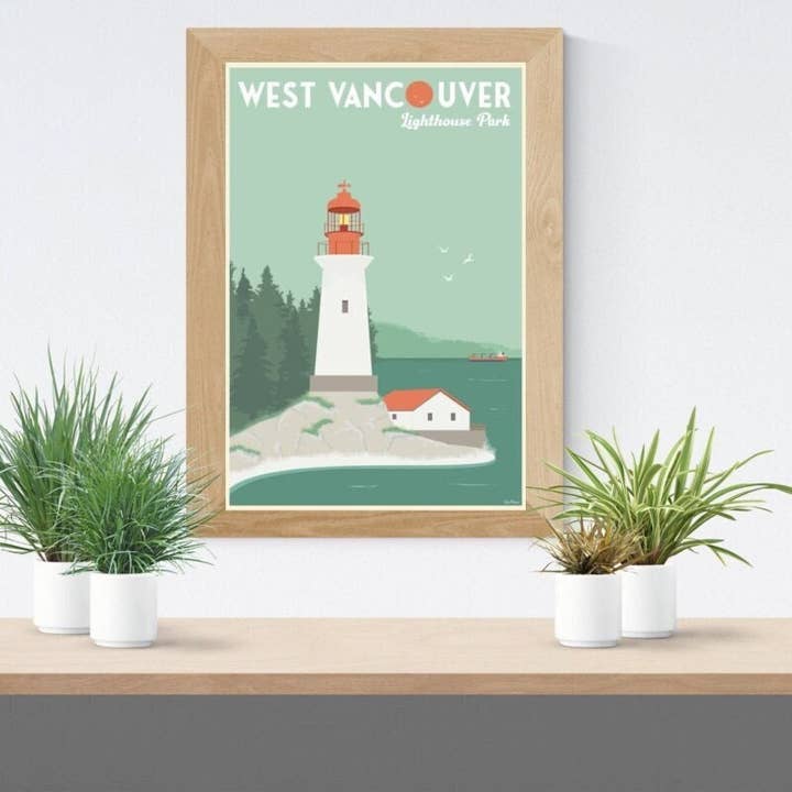 Affiche du phare de West Vancouver pour la vente par TripPoster