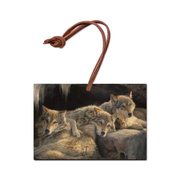 DaydreamHQ - Wholesale Postcard - Touch of Dusk Wolves - Wood Postcards & Magnets1