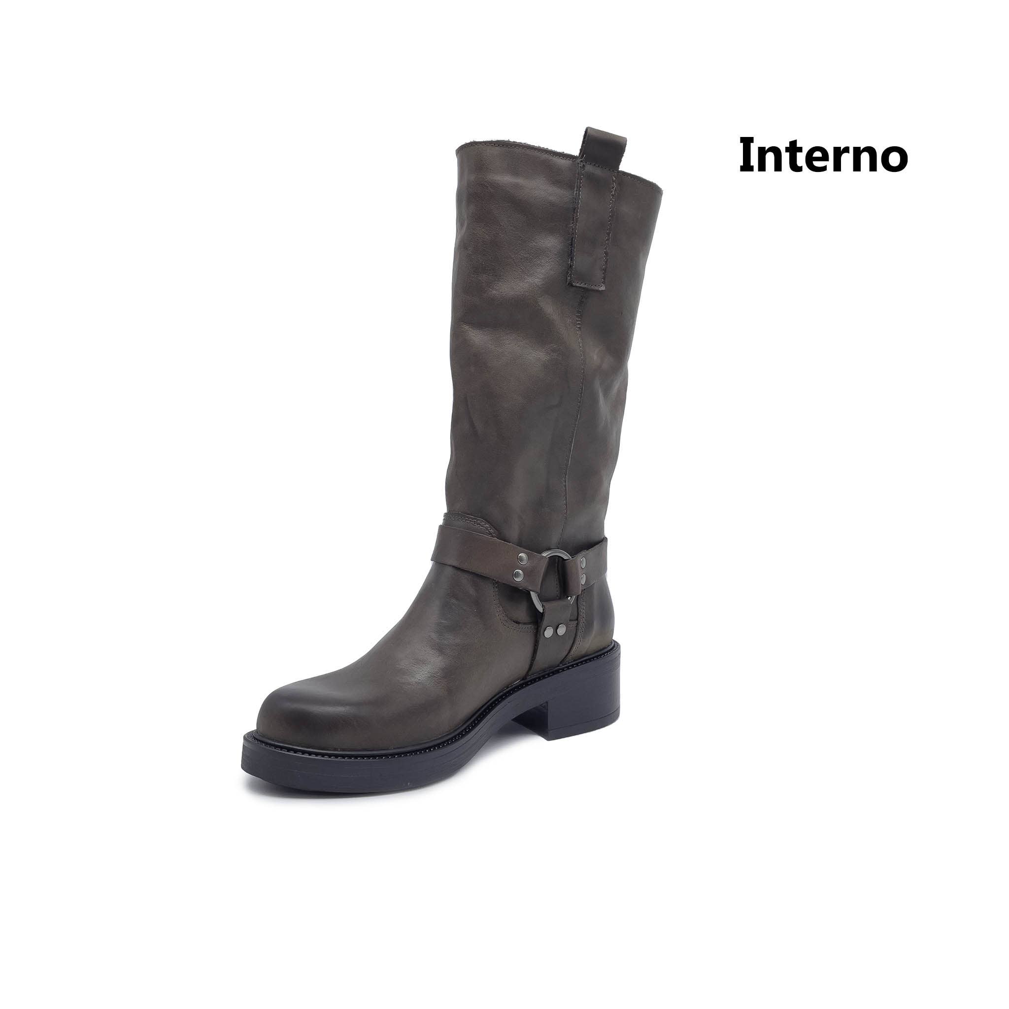 WALKING NOW SRL - Vendita all'ingrosso Stivali - Donna - Autunno Inverno Stivale MIX donna in vera pelle nab. marrone4