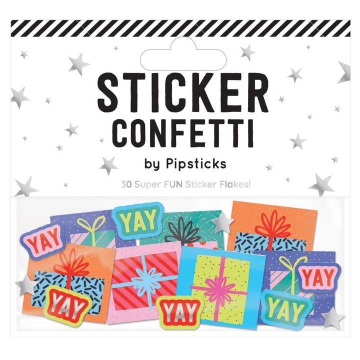 Enjoy The Present Sticker Confetti for wholesale by Pipsticks