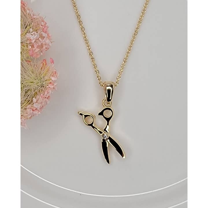 BETTYOH INC - Wholesale Pendant/Charm Necklace - SMALL SCISSOR NECKLACE.