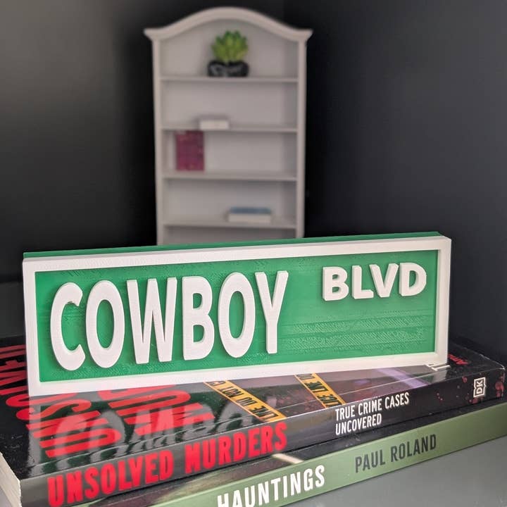 Cowboy - Book Shelf Sign for wholesale by The Gift Genie LLC