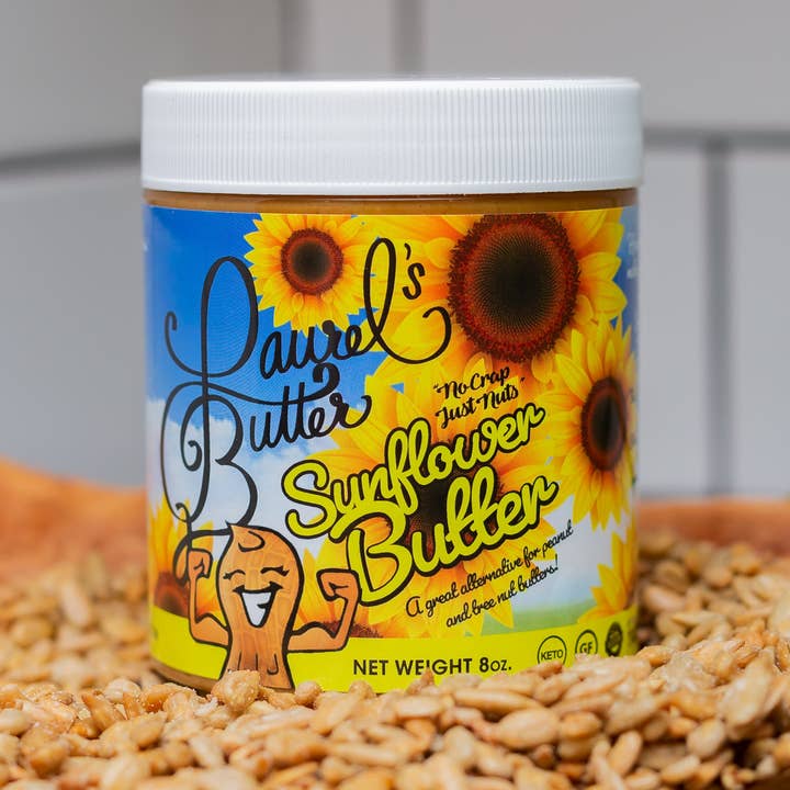 Laurel's Butter – Manteiga de frutos secos por atacado – Manteiga de Girassol - Manteiga de Sol, Seguro Escolar, Vegan, Kosher 8oz0