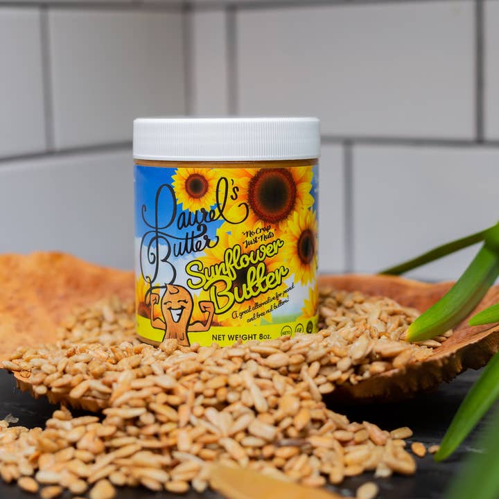 Laurel's Butter - Wholesale Nut Butter - Sunflower Butter-Sun Butter, school safe, Vegan, Kosher 8oz
