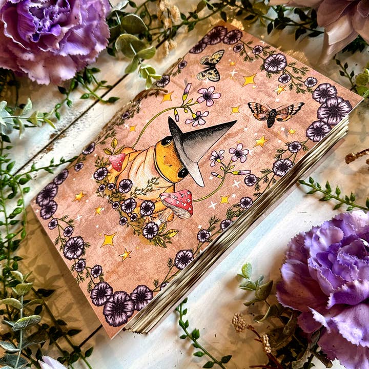 NOMAD Moon Magic - Vendita all'ingrosso Diari/agende - Diario estetico vintage fatto a mano, rana strega e fungo8