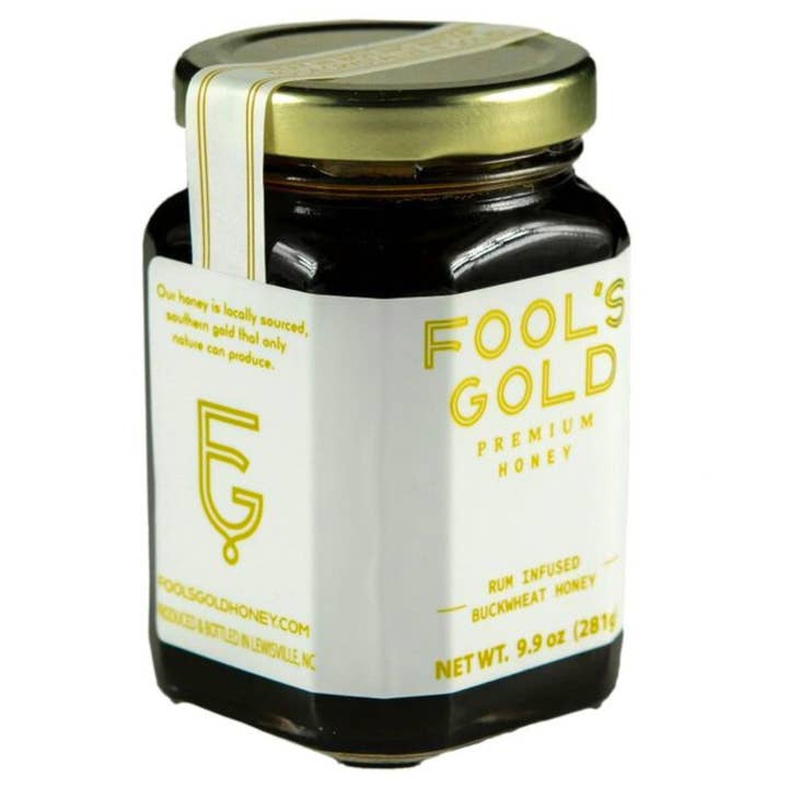 Fool's Gold Honey – Engroshandel Honning – Rum infunderet rå boghvede honning - 9,9 oz