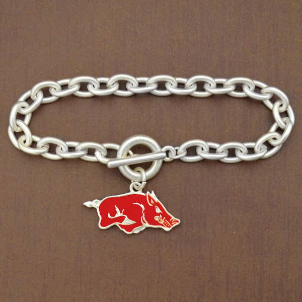 Jenkins Enterprises - Wholesale Charm/Dangle Bracelet - Arkansas Razorbacks Bracelet Fantastic
