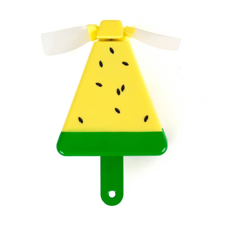 Helio Ferretti Co - Wholesale Handheld Electric Fan - YELLOW WATERMELON MINI FAN HF0