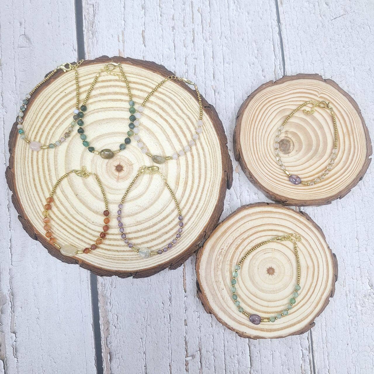 Hecho a mano - Vendita all'ingrosso Bracciale con perline - Bracciale con minerali colorati2