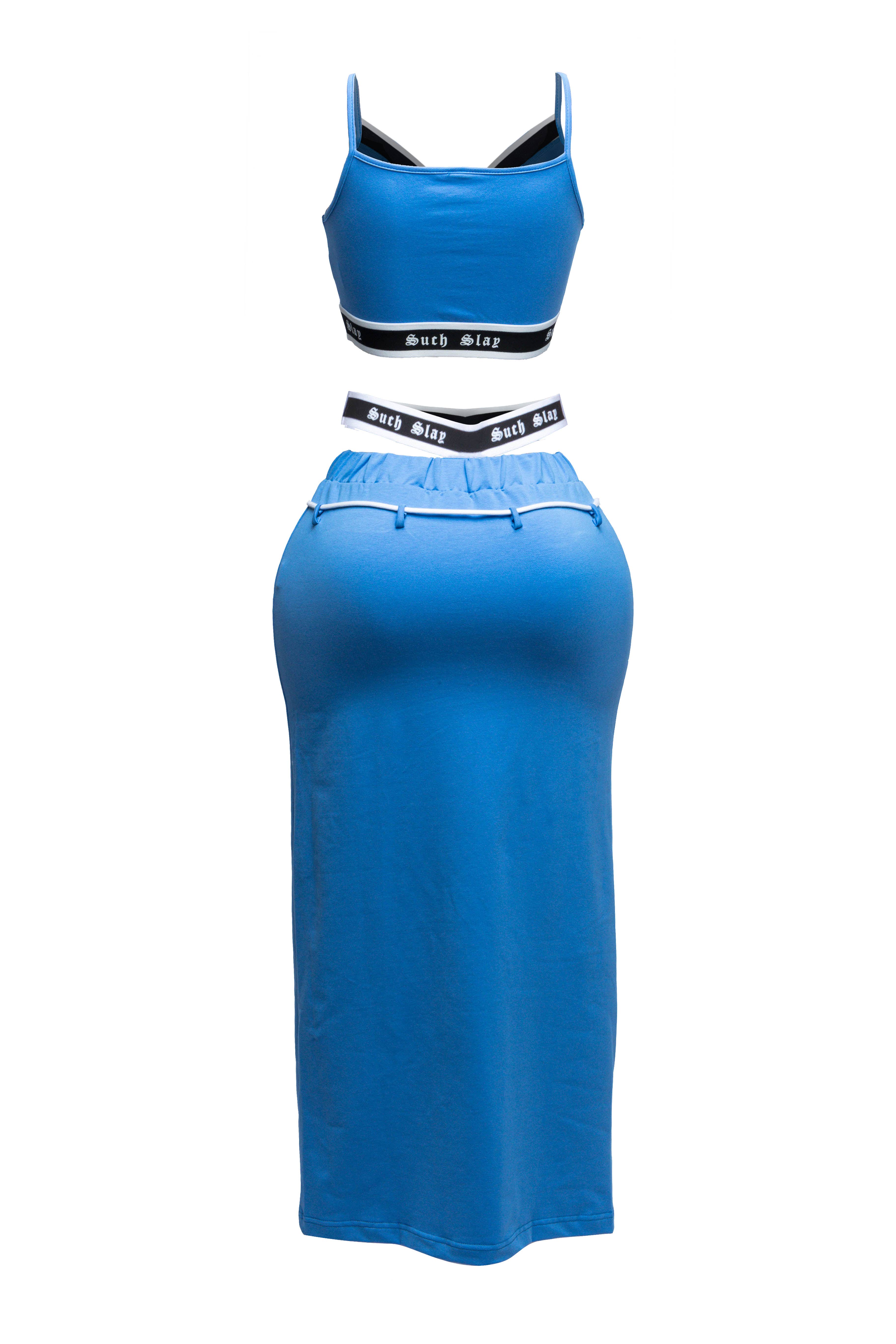 K Too - Wholesale Top & Skirt Set - Women's - Tank crop top maxi skirt set1