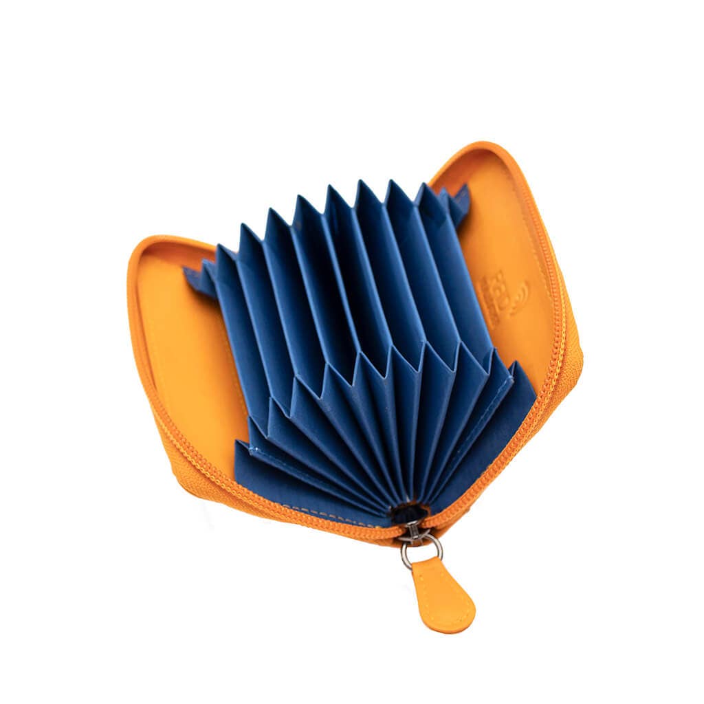 PRIMEHIDE - Wholesale Card Holder - Unisex - Concertina Leather RFID Credit Card Holder - 78061