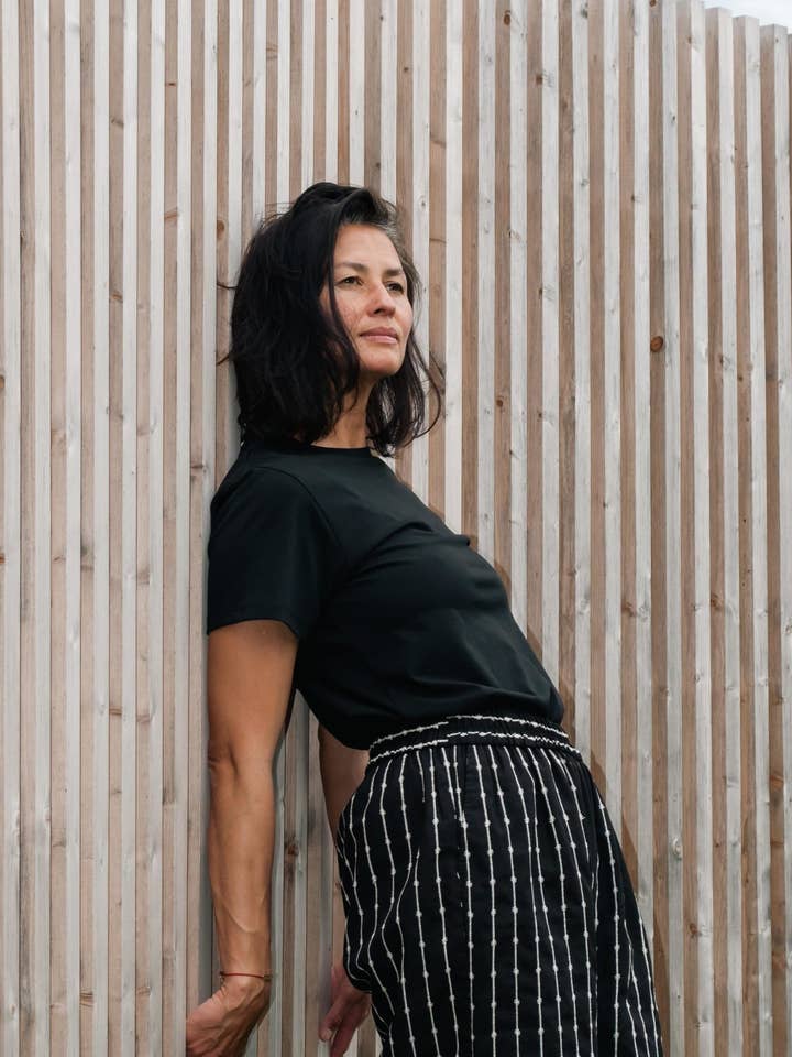 Black Genderless T-Shirt (Organic Cotton) for wholesale by slowbasic