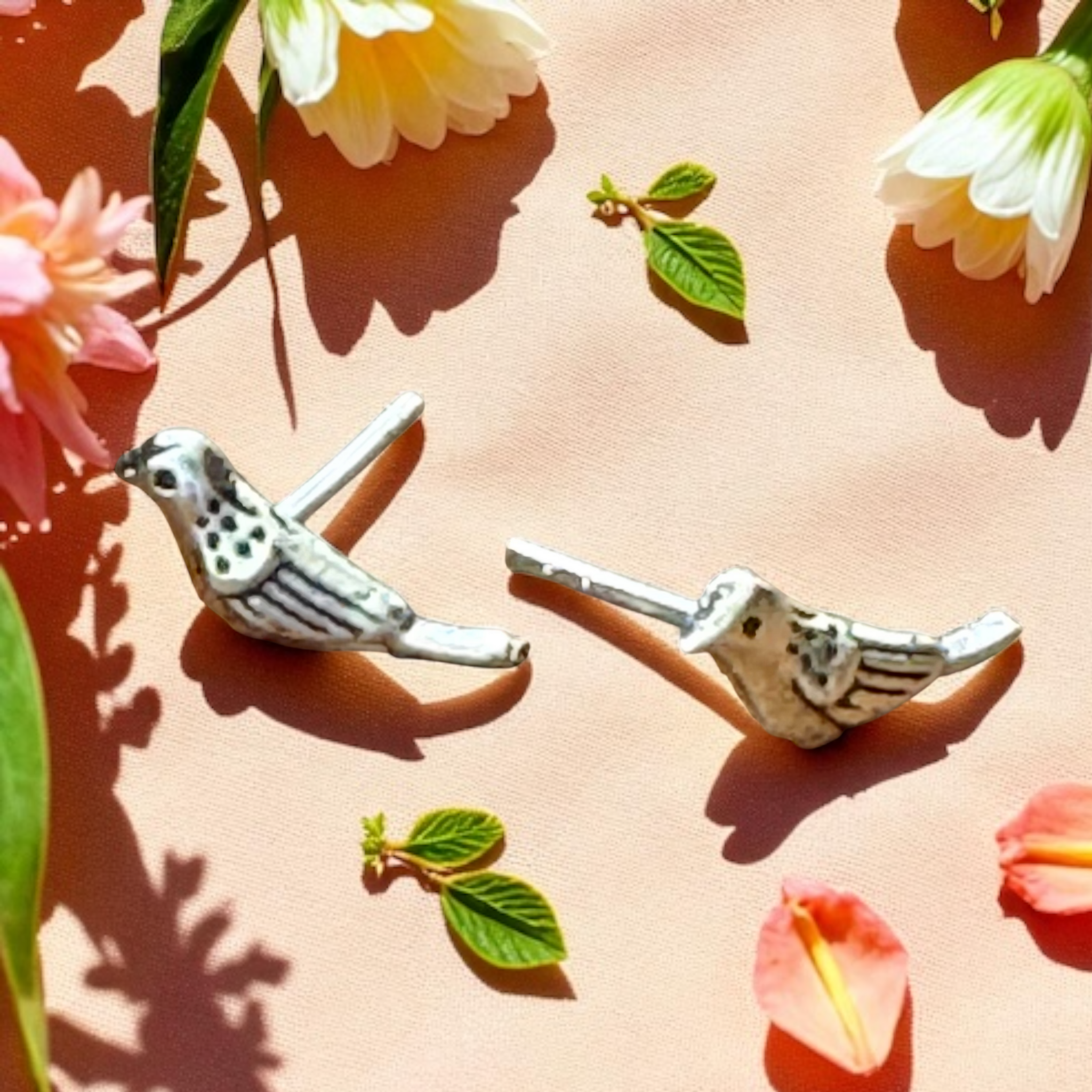 Silver Sparrow Jewelry - Wholesale Stud/Post Earrings - Sterling paloma bird stud earrings1