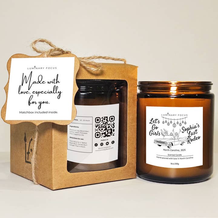 Brides Team Soy Candle - Bachelorette Crew Gift for wholesale by Luminary Focus