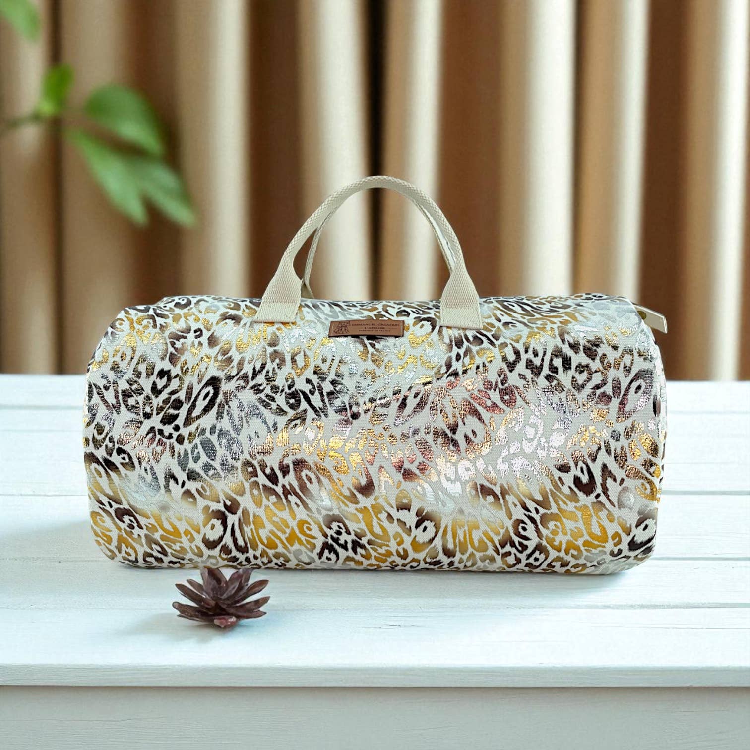 Emmanuel Création – wholesale Weekender bag – Unisex – Duffle bag, "Savannah" white1