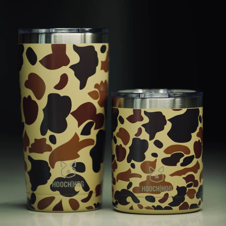 Hooch Hog - Wholesale Insulated Mug/Tumbler - Hooch|Hog 10 oz Old School Camouflage Lowball3