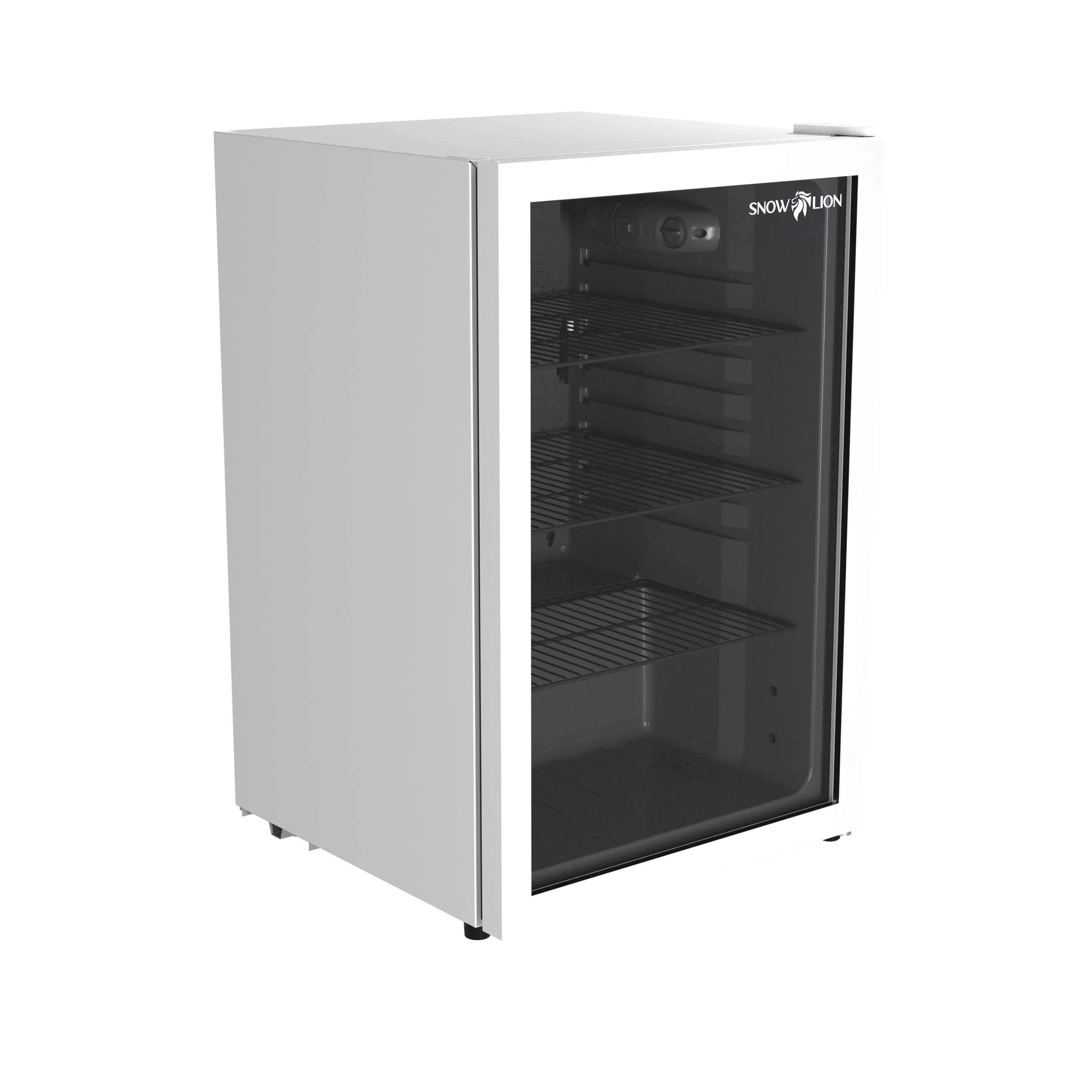 Promounts – wholesale Portable/mini fridge – SnowLion Premium 131L Beverage Refrigerator 4.6 Cu.ft. Freestanding Mini Fridge With Glass Door in White7