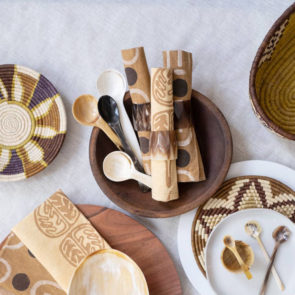 MAADILI COLLECTIVE – wholesale Kitchen spoon – Long Handle Horn Condiment Spoon6