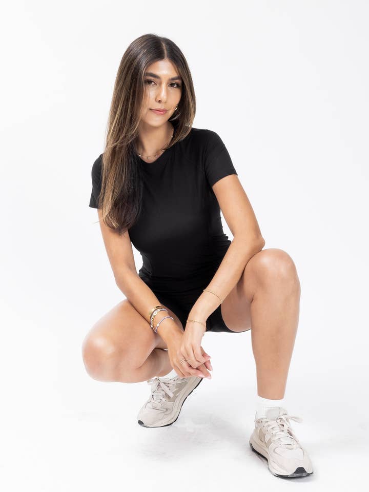 Camiseta Jackson Everyday Soft negra para venta al por mayor de Briavia