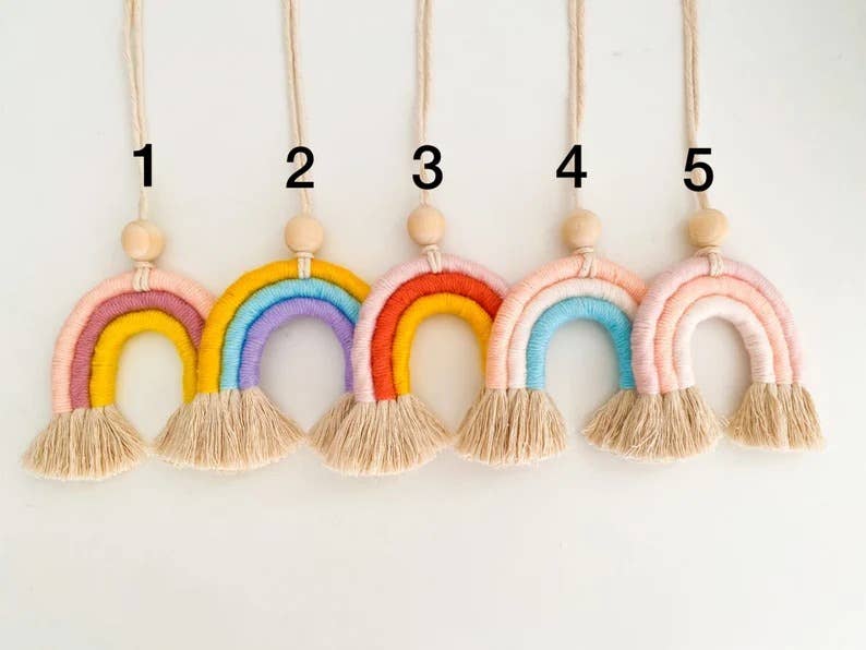 Weavey Studio – wholesale DIY-pysselkit – Weavey Studio boho makramé regnbågsdekoration DIY-kit för barn och vuxna0