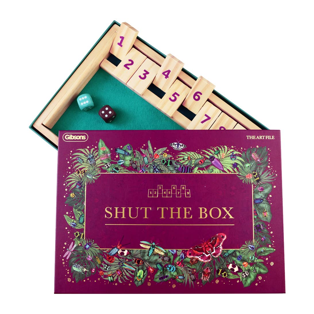 Gibsons Games Ltd – wholesale Board game – The Art File Traditional Shut the Box1