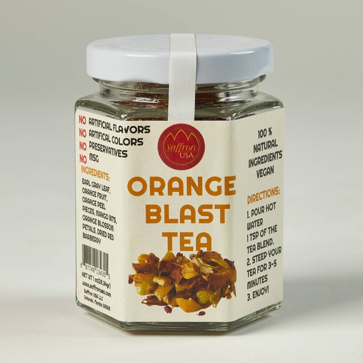 Orange Blast losen Tee 1oz für den Großhandel von Saffron USA LLC
