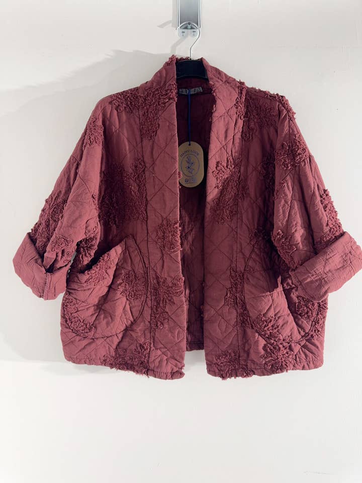 Happy look - Wholesale Jacket - Women's - Women's quilted cotton jacket – 3D embroidery, embossed1