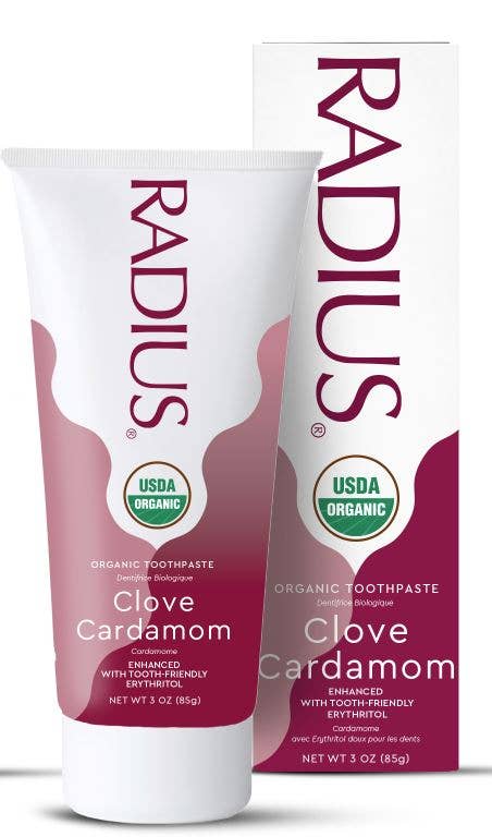 RADIUS - Wholesale Toothpaste - USDA Organic Clove Cardamom Toothpaste, 3oz1