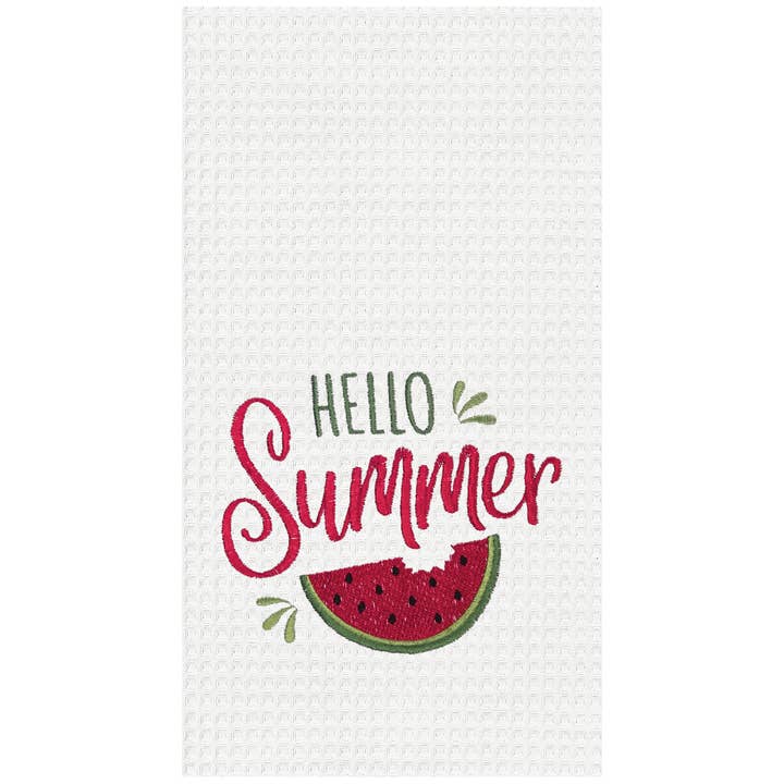 C&F Home - Wholesale Tea Towel - Hello Summer Watermelon Kitchen Towel
