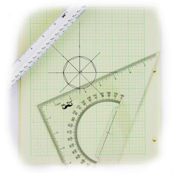 Mr. Pen - Wholesale Ruler - Mr. Pen Architectural Triangular Ruler Set with 12 Inch Triangular Scale, 11 Inch 30/60 and 8 Inch 45/90 Triangles4