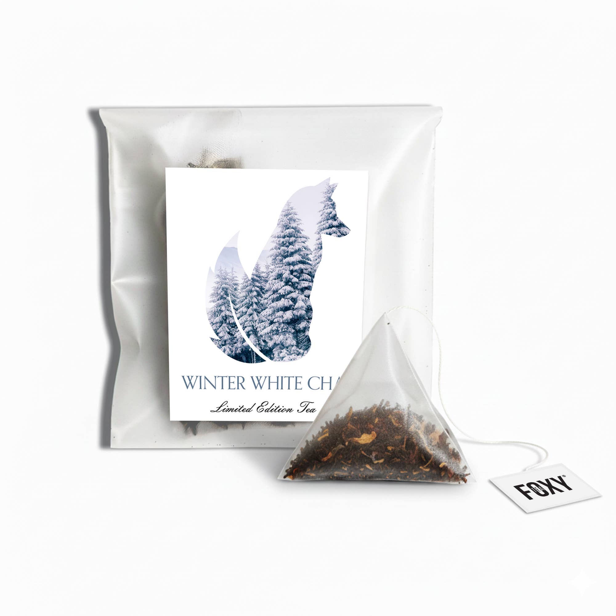 Foxy Tea® – Engroshandel Løs te – Pyramide-tepose til én kop (individuelt indpakket)0