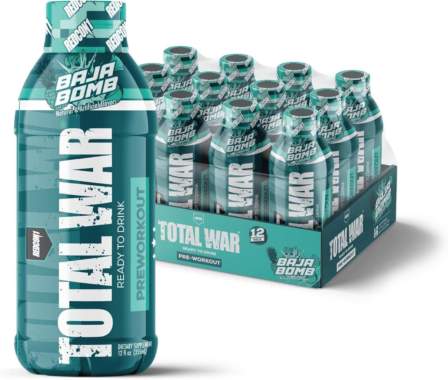 L&F Universal Goods - Wholesale Sports/Energy Drink - REDCON1 TOTAL WAR PREWORKOUT DRINK  12/12OZ BAJA BOMB0