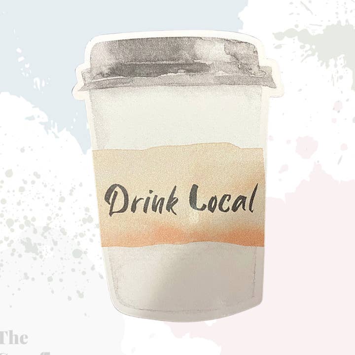 Drink lokale koffiesticker voor wholesale door The Cornflower