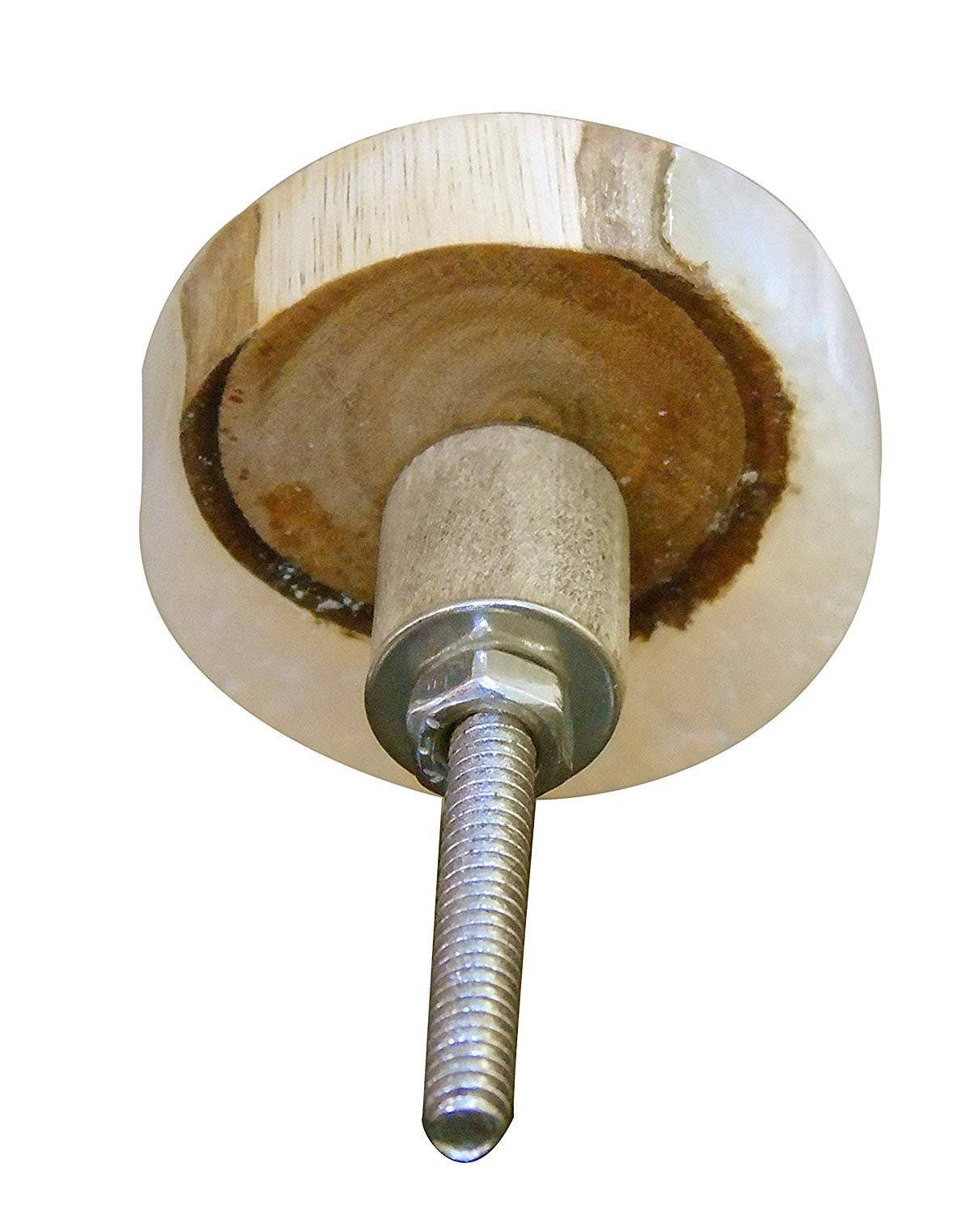 Perilla Home - Vendita all'ingrosso Manopola/pomello - Set di sei pomelli rotondi in legno7