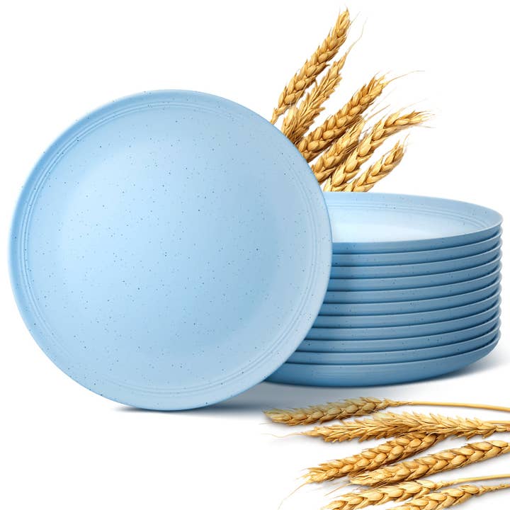 Greendish - Wholesale Dinner plate - Eco-Friendly Wheat Straw Plates Sets - Reusable & Durable 29